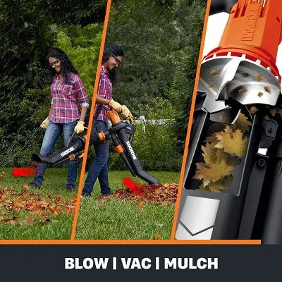 WORX TRIVAC 12 Amp 3-in-One Blower/Mulcher/Vacuum