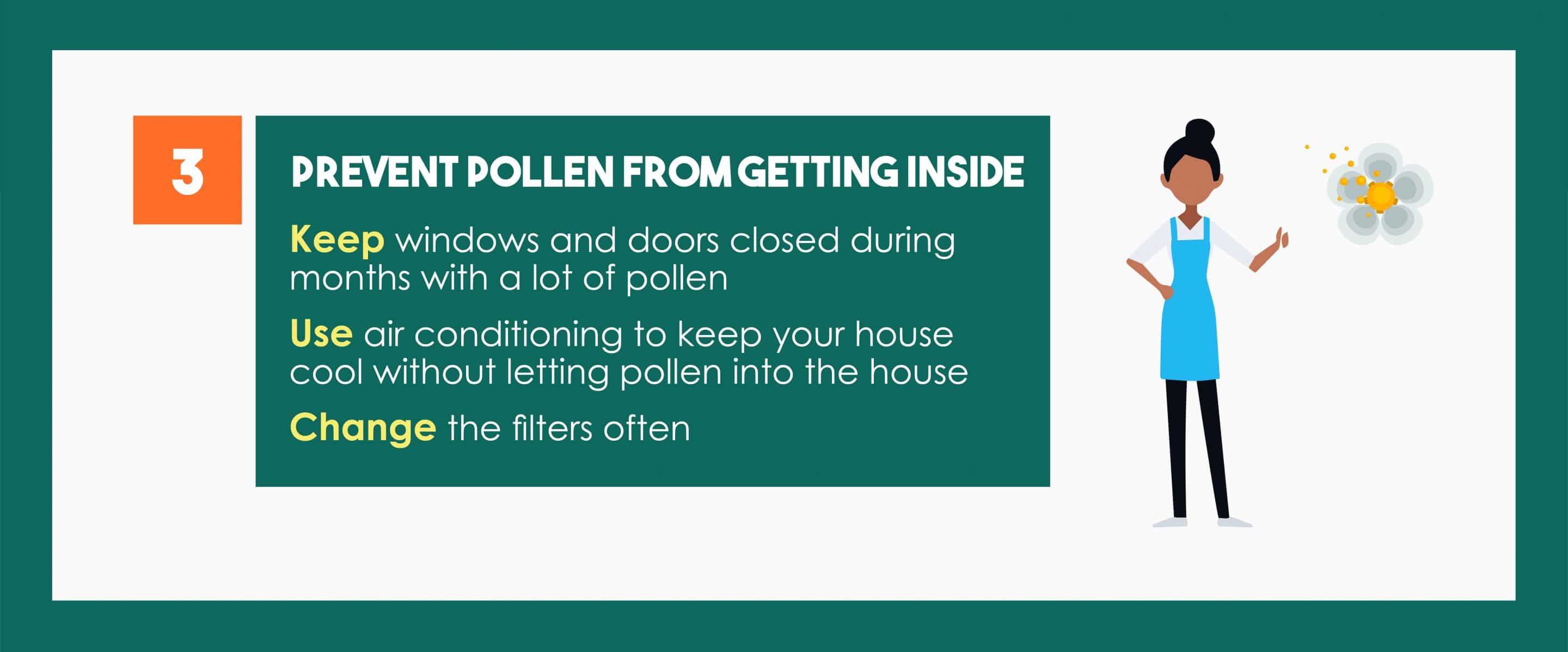 preventing pollen and allergens